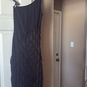 Black lace dress